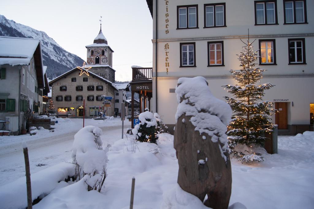 Hotel Weisses Kreuz Bergün Dış mekan fotoğraf
