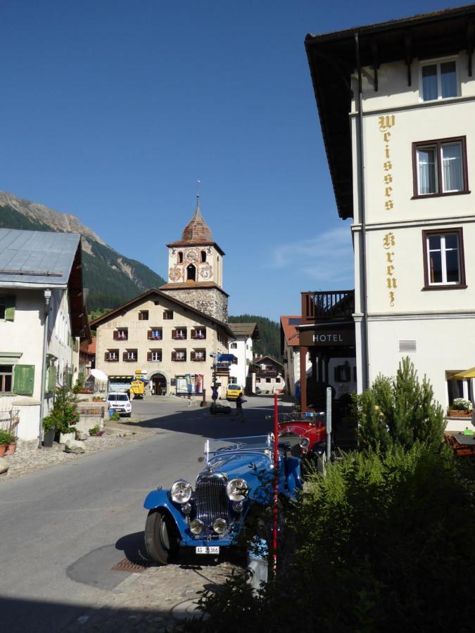 Hotel Weisses Kreuz Bergün Dış mekan fotoğraf