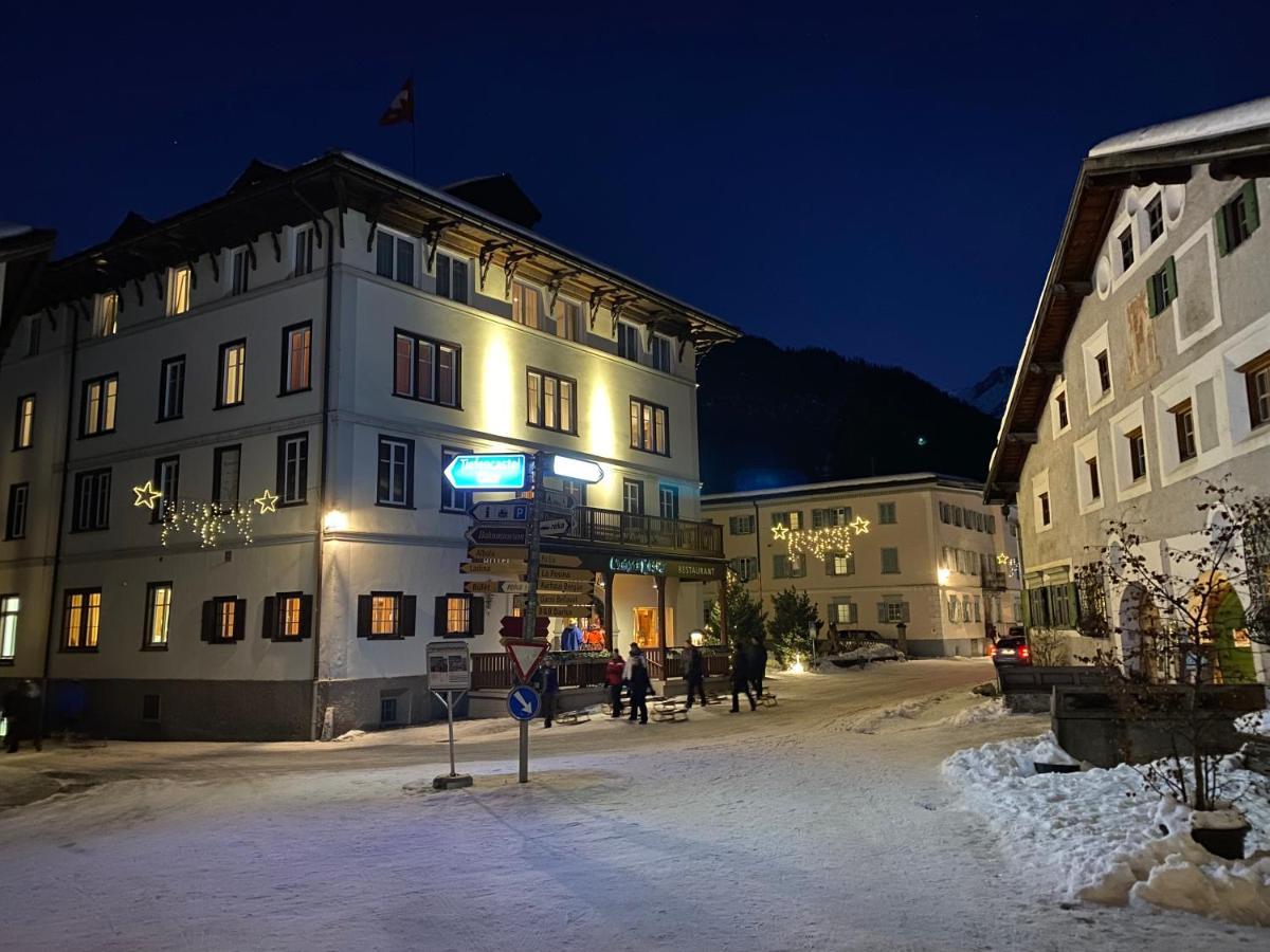 Hotel Weisses Kreuz Bergün Dış mekan fotoğraf