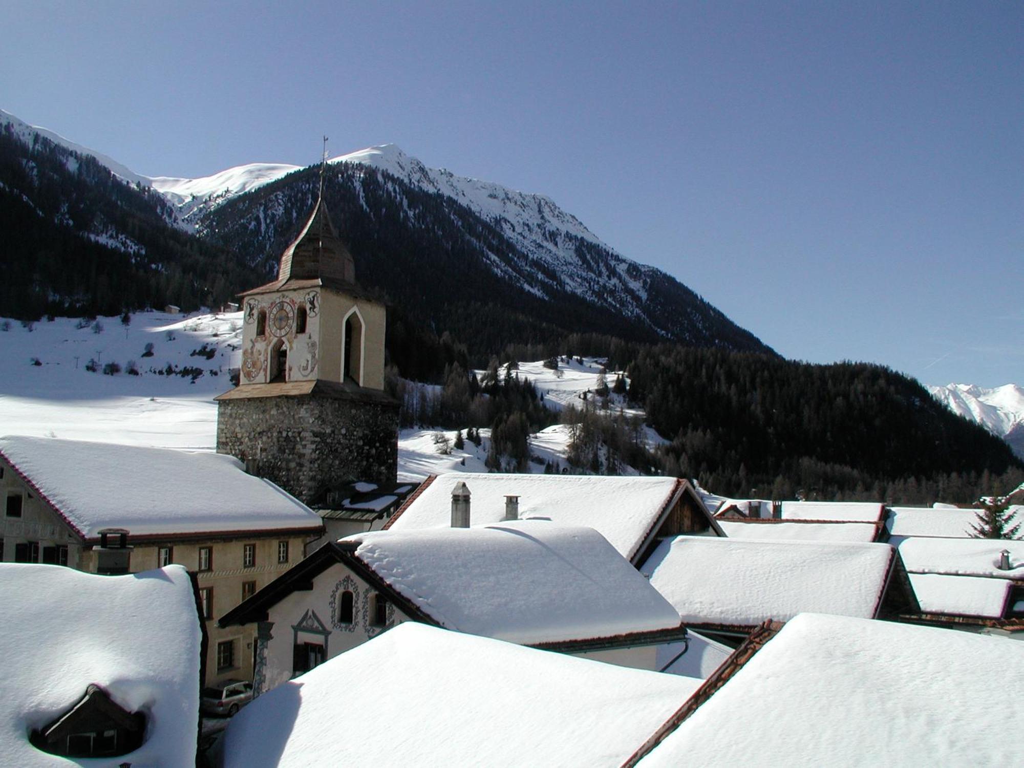 Hotel Weisses Kreuz Bergün Dış mekan fotoğraf